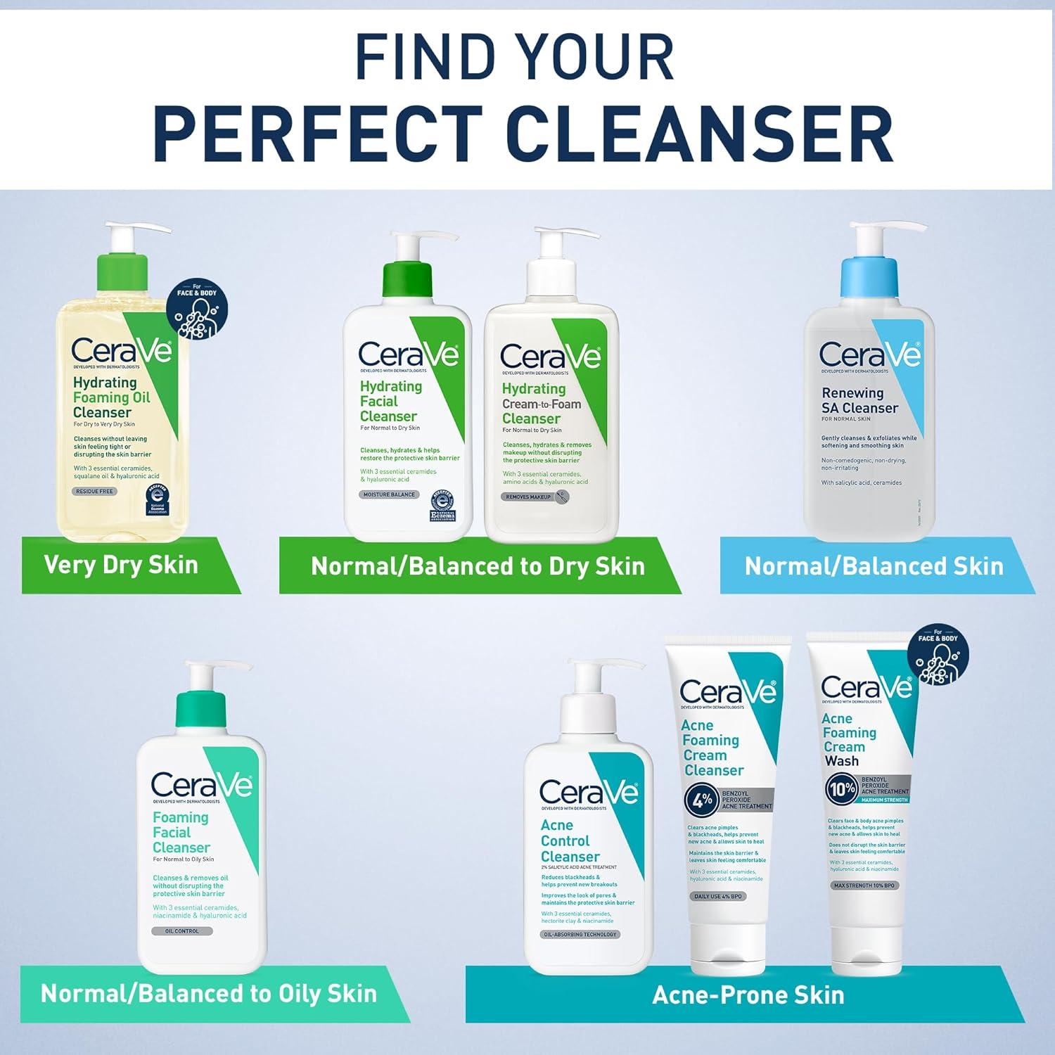 Limpiador Facial CeraVe 473 ml Ácido Salicílico Hidratante