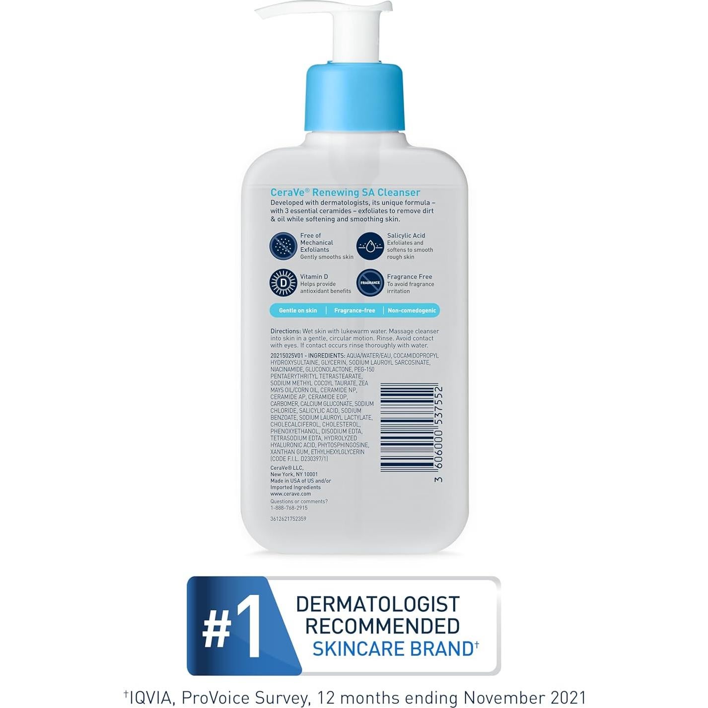 Limpiador Facial CeraVe 473 ml Ácido Salicílico Hidratante