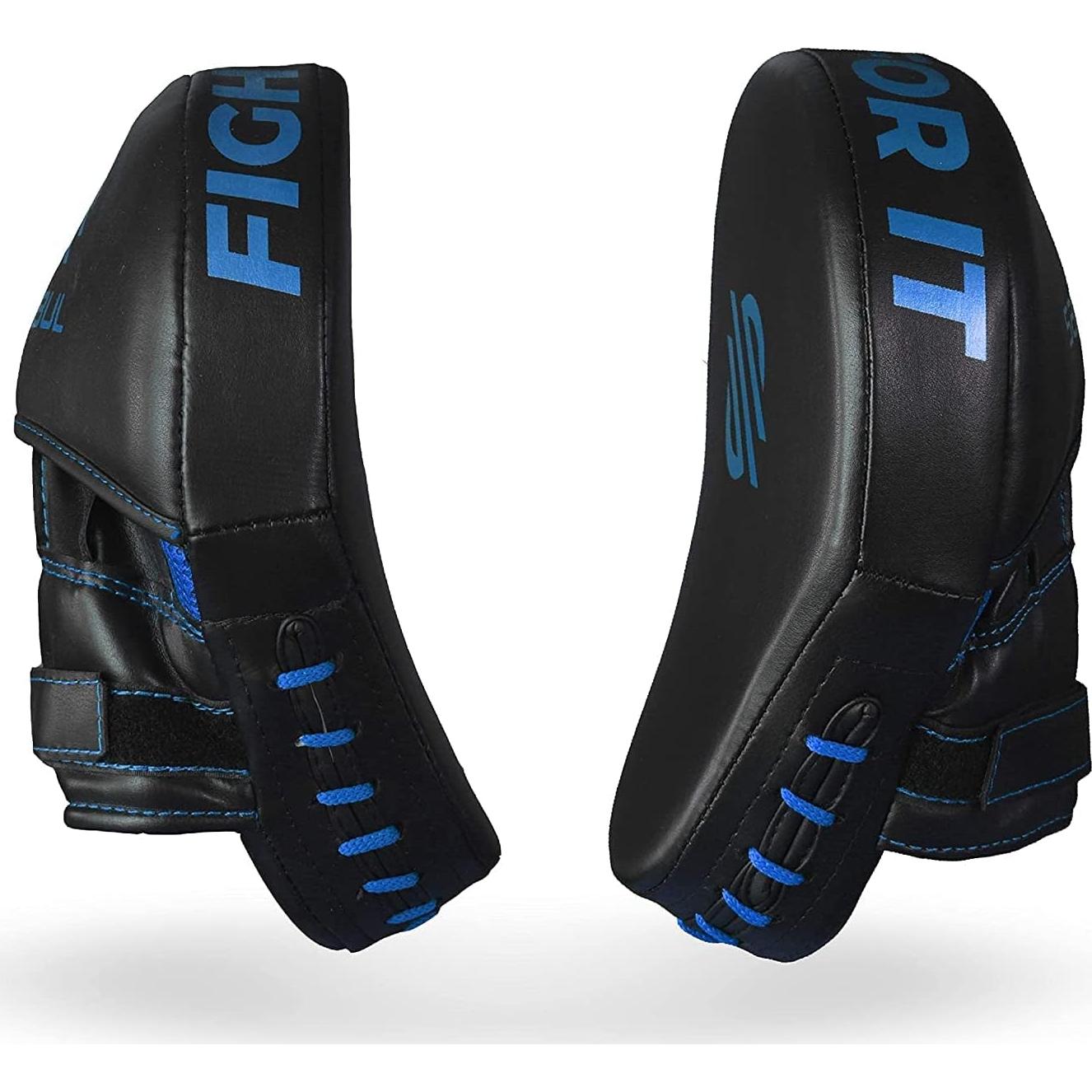 Punch Mitts Esenciales Sanabul para Boxeo y MMA - Azul Metálico
