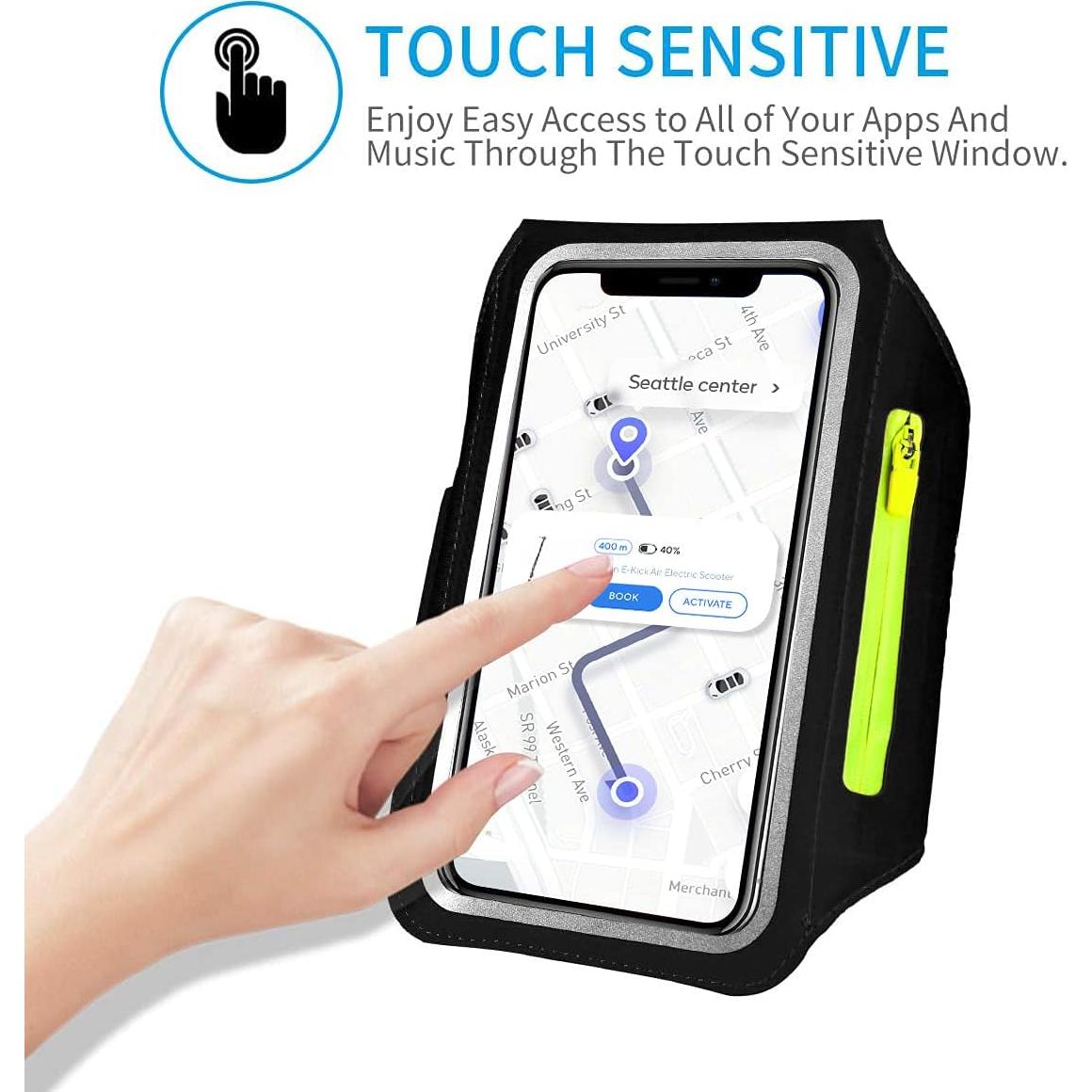 Banda de Correr HAISSKY con Soporte para Teléfono 6.7"