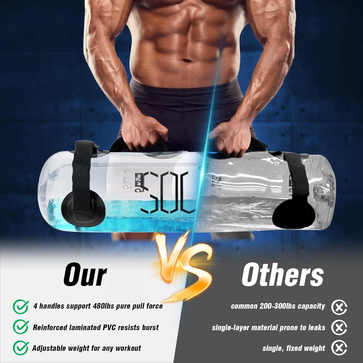 Bolsa de Agua Ajustable JIRTEMOT 15 KG para Entrenamiento