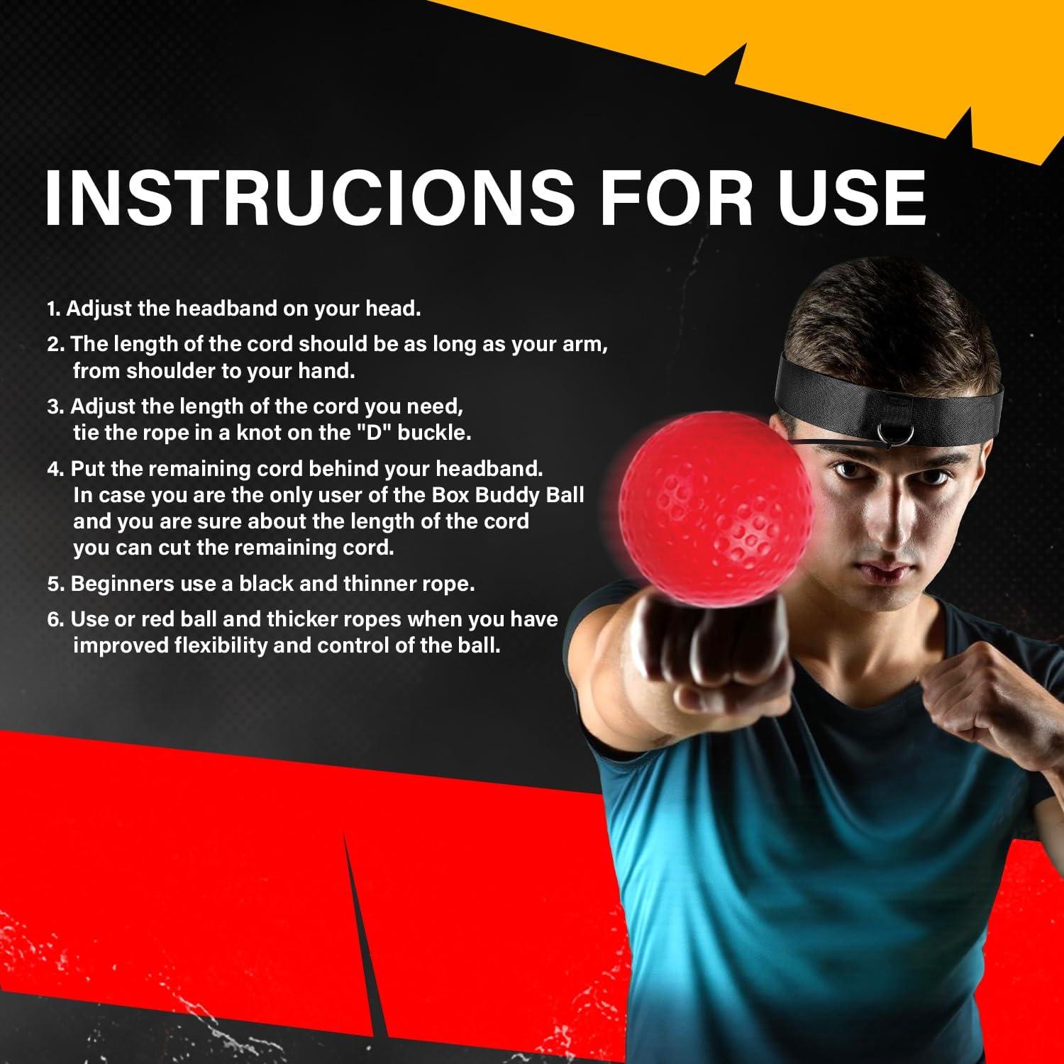 Bola de Boxeo Doohickey Box Buddy - Mejora Reflejos y Agilidad