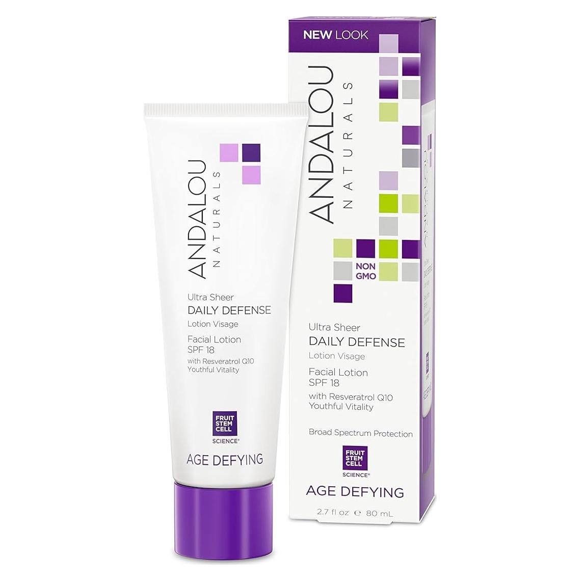 Andalou Naturals Loción Facial Hidratante SPF 18 76.54 ml