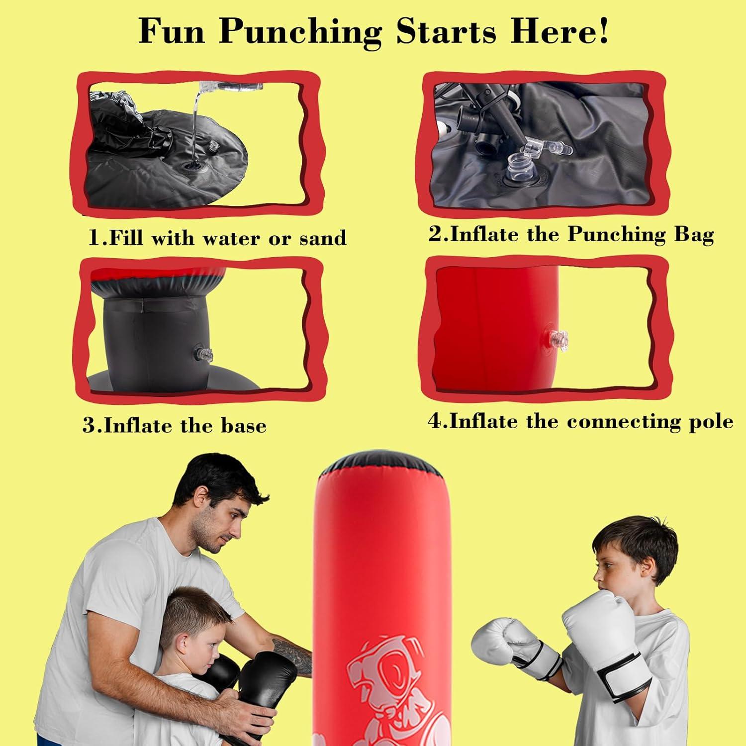 Bolsa de Boxeo Inflable DIMAR GARDEN 1.63m para Niños