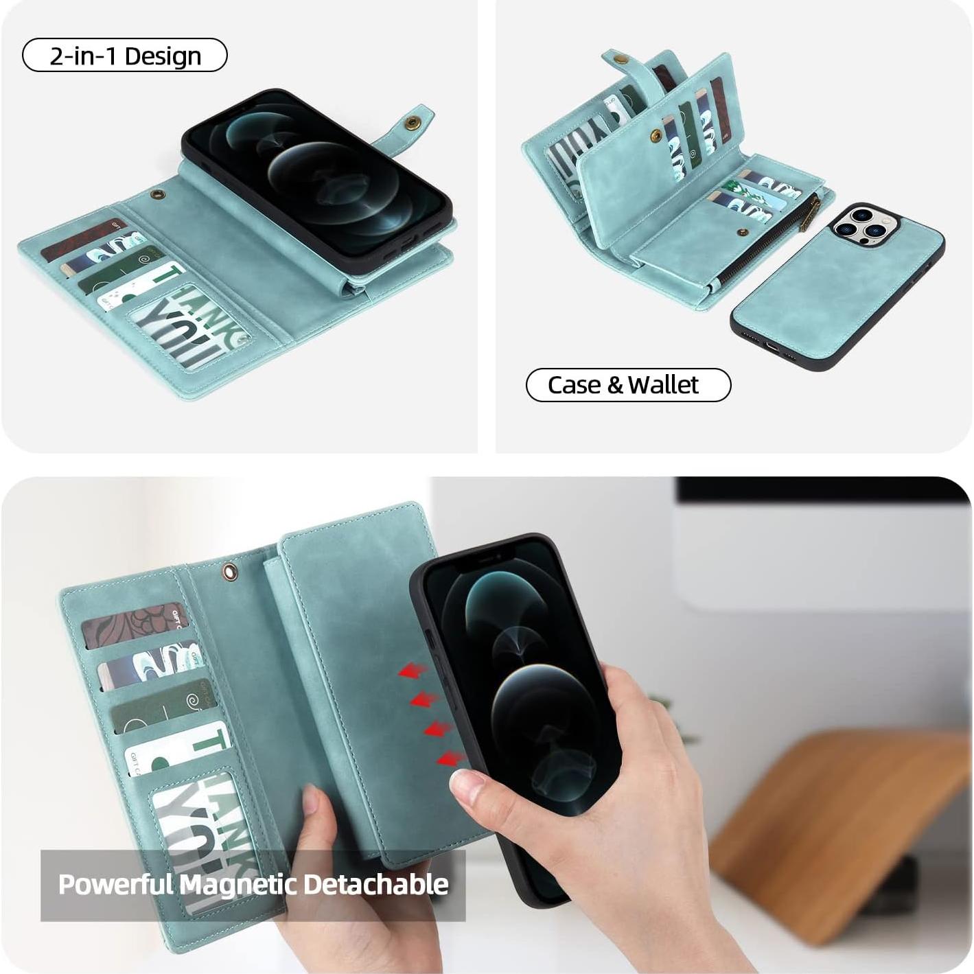 Funda Cartera TwoHead para iPhone 12 Pro Max 6.7" Azul