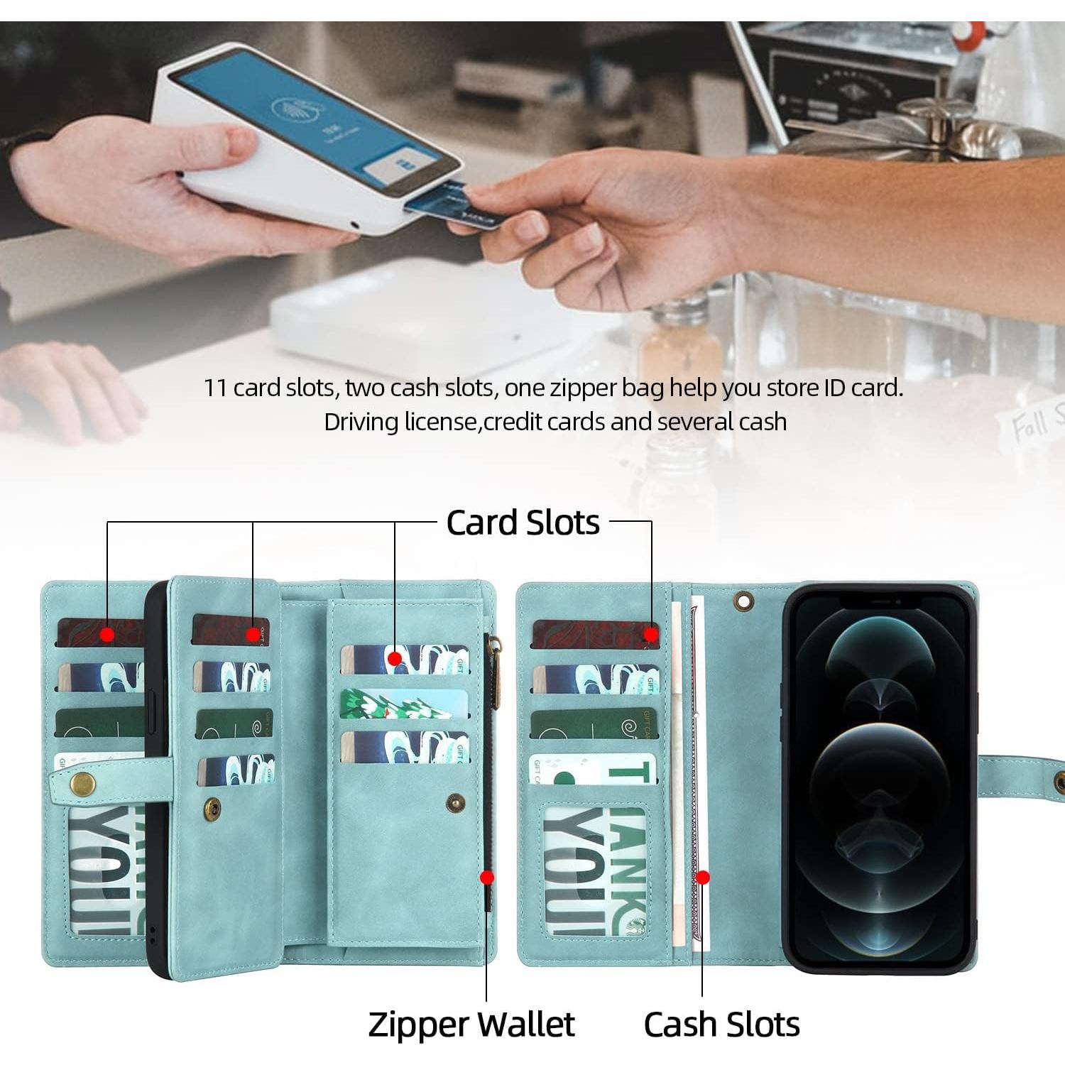 Funda Cartera TwoHead para iPhone 12 Pro Max 6.7" Azul