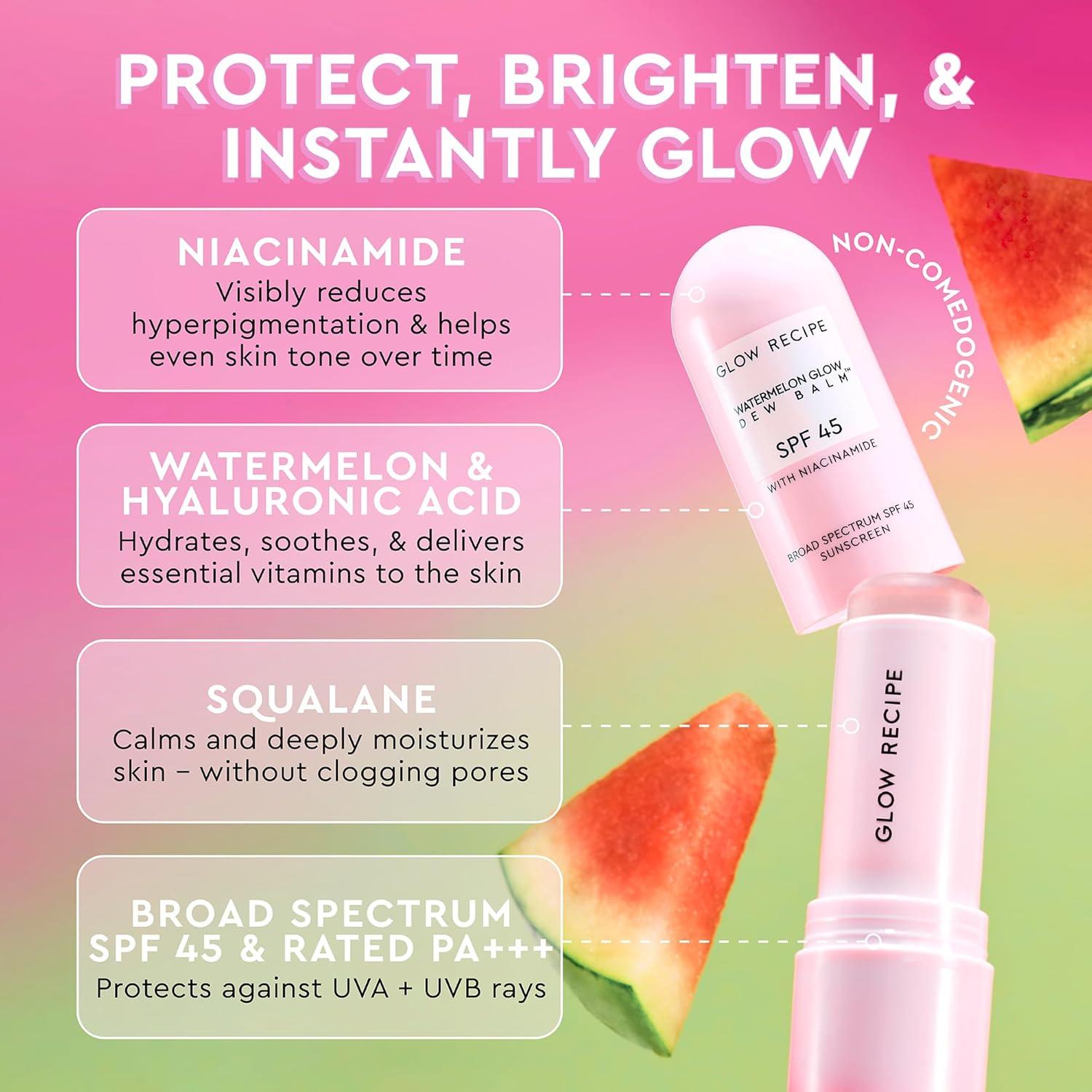 Stick Solar Facial Glow Recipe SPF 45 - Hidratante Coreano