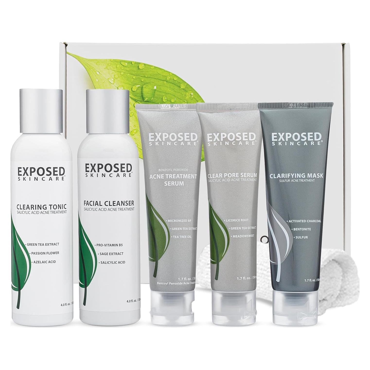 Kit Tratamiento Acné Exposed Skin Care - 5 Piezas Efectivas