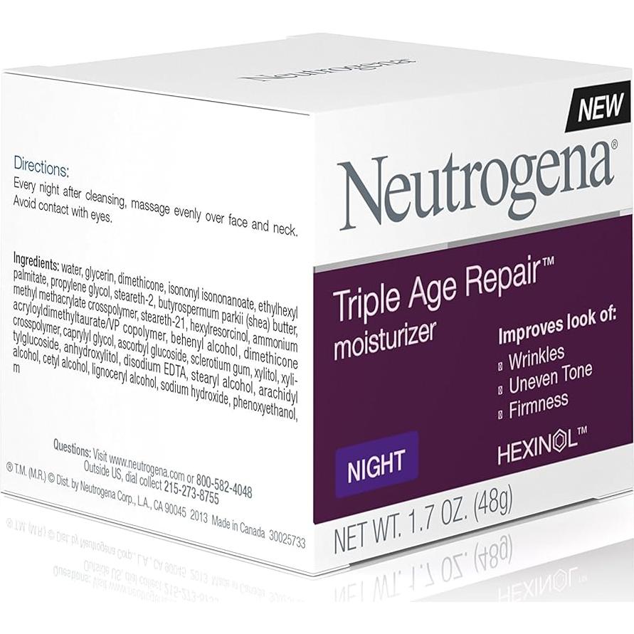 Crema Nocturna Antienvejecimiento Neutrogena 48g - Hidratante Facial