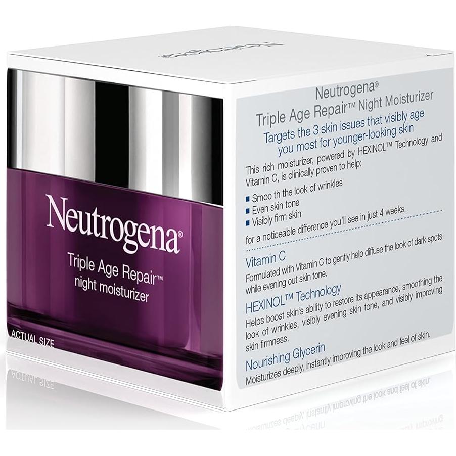 Crema Nocturna Antienvejecimiento Neutrogena 48g - Hidratante Facial