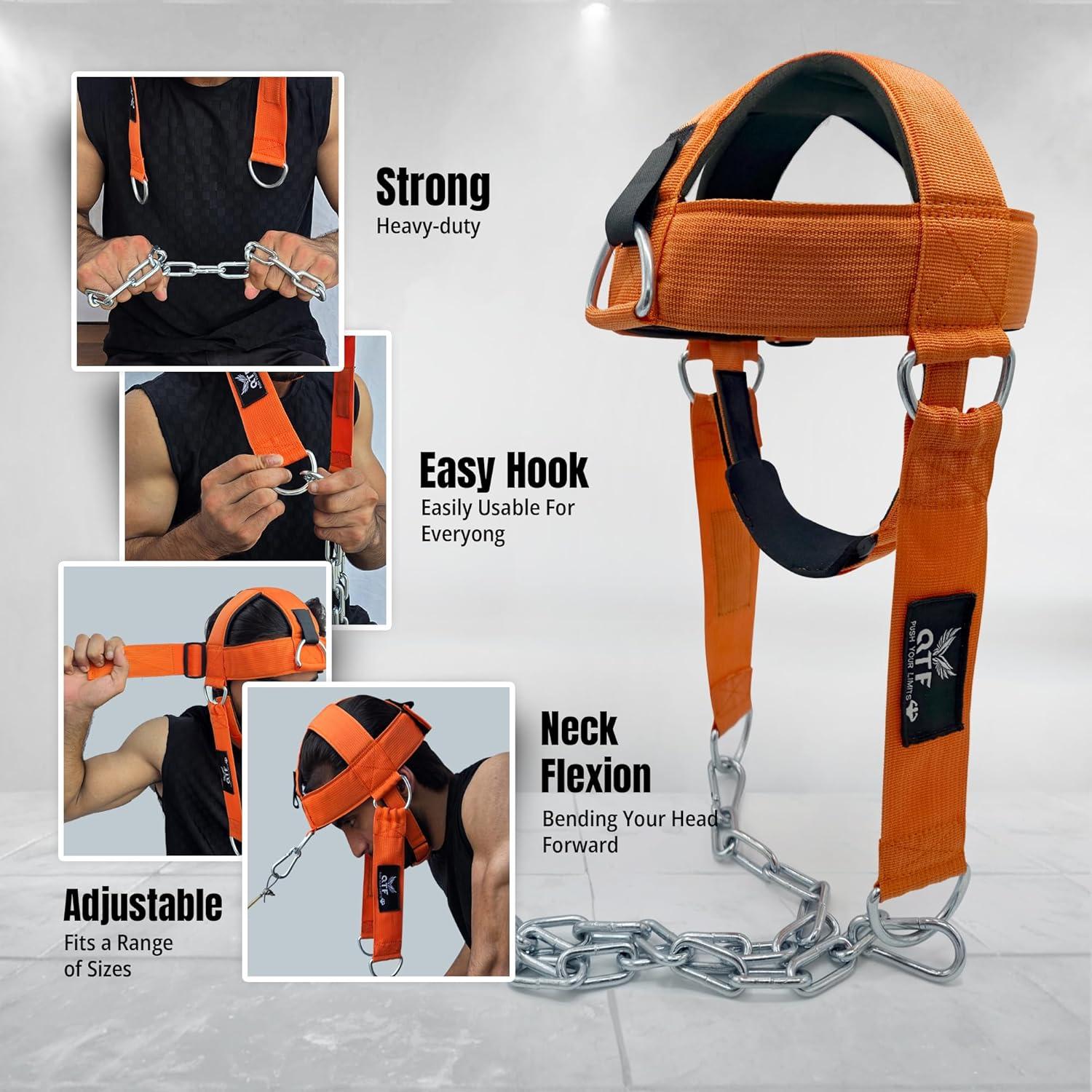 Arnés de Cuello QTF para Levantamiento de Pesas - Neopreno