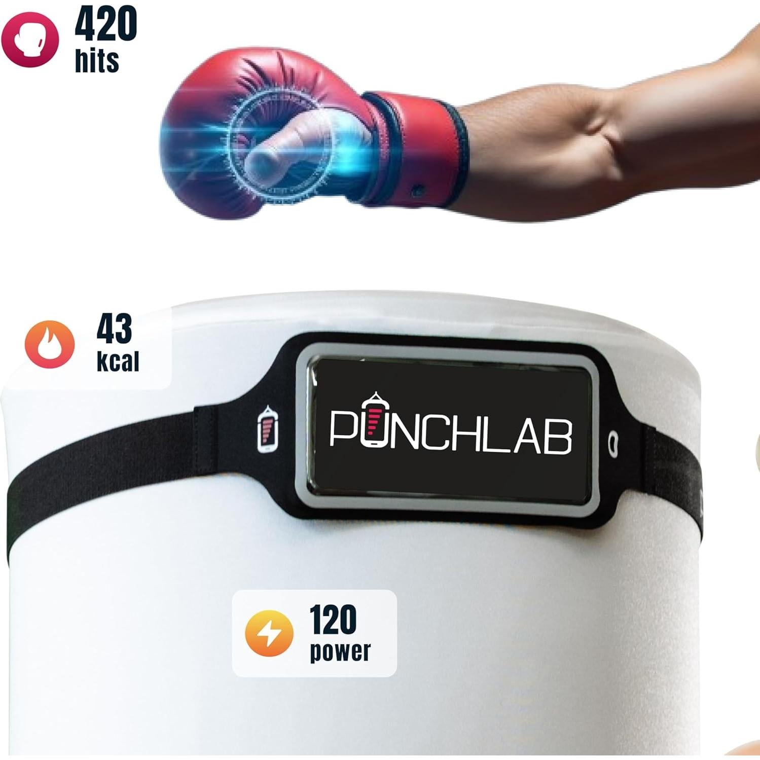 Sensores de Boxeo Bluetooth PunchLab con Correa de Seguimiento