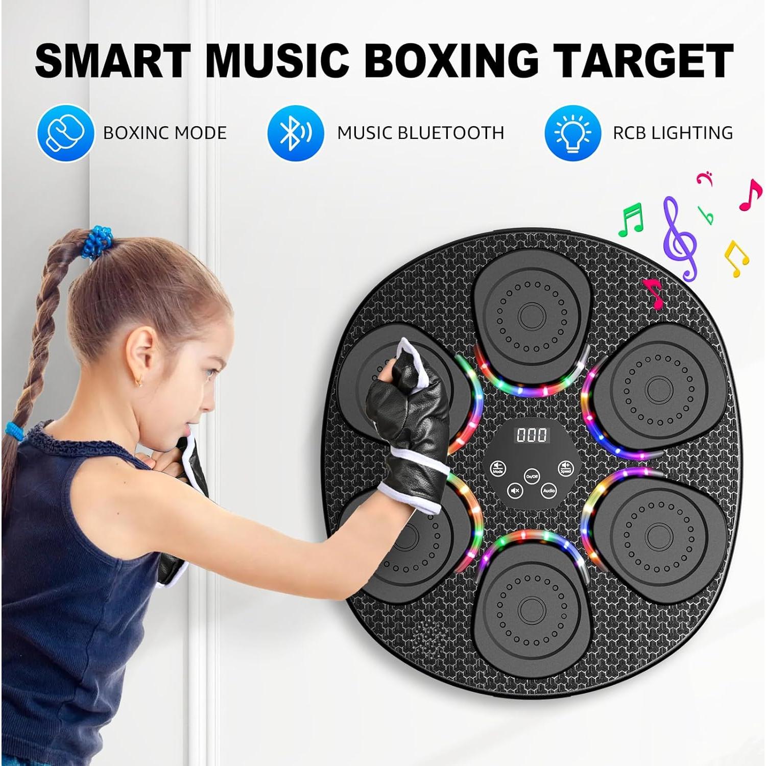 Máquina de Boxeo Musical Hlthair para Niños y Adultos, 9 Modos