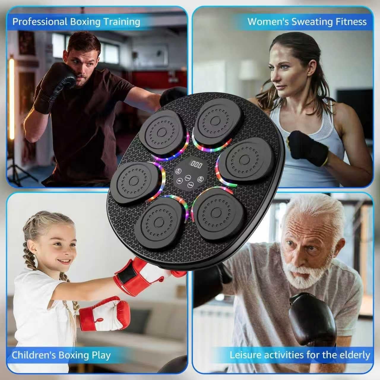 Máquina de Boxeo Musical Hlthair para Niños y Adultos, 9 Modos