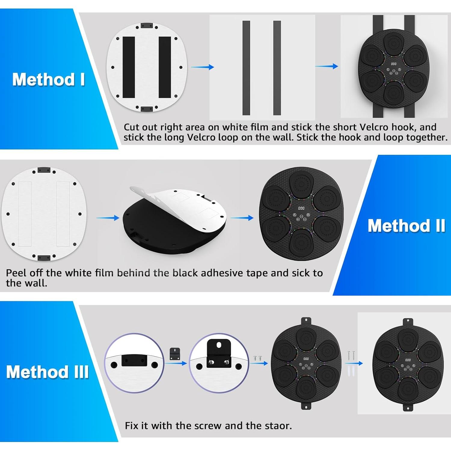 Máquina de Boxeo Musical Hlthair para Niños y Adultos, 9 Modos