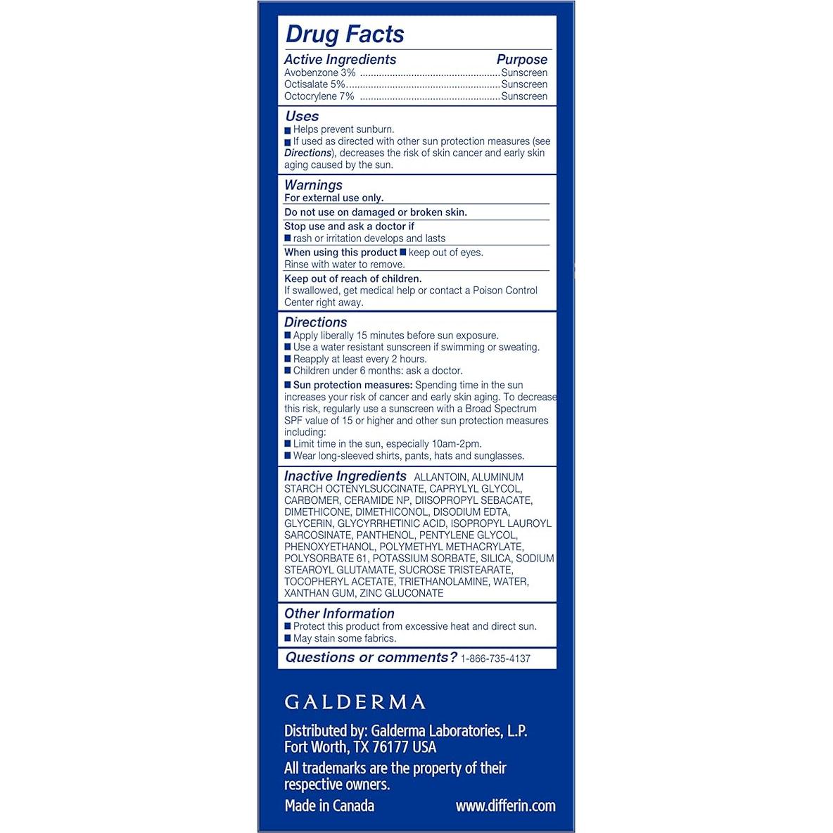 Hidratante Differin SPF 30 para Piel Sensible 118 ml