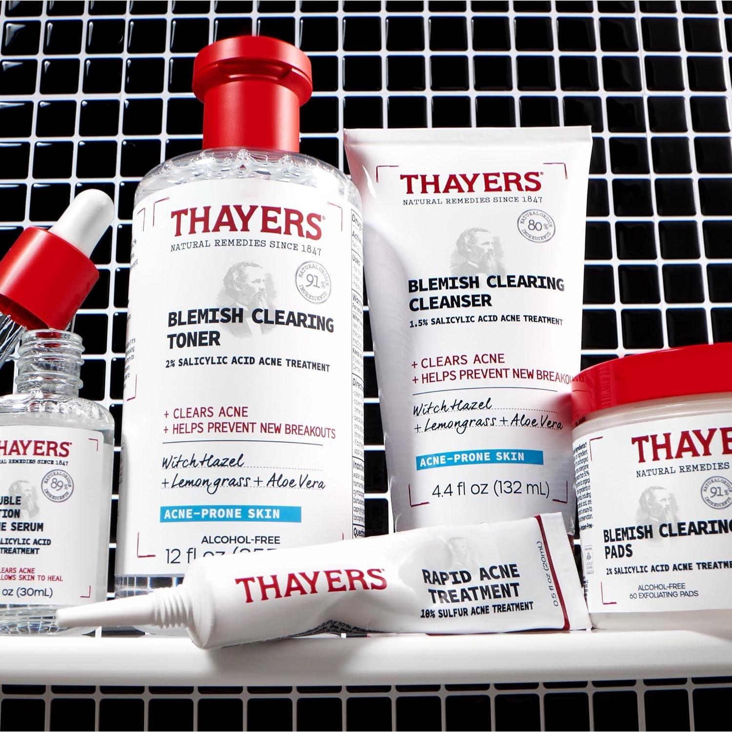 Toallitas para el Acné Thayers 60 Ct con Ácido Salicílico