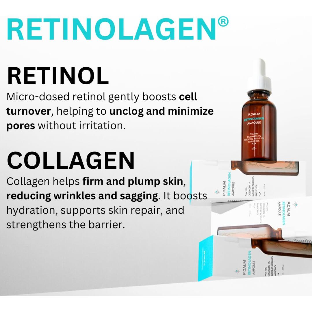 Ampolla P.CALM Retinolagen 30ml - Retinol y Colágeno Vegano
