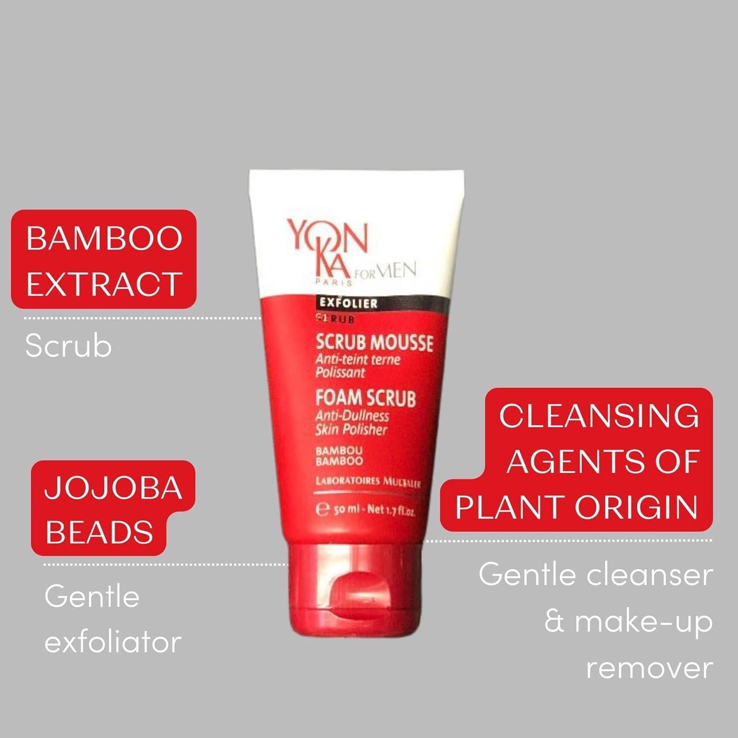 Exfoliante Limpiador Profundo Yon-Ka 50ml para Hombres