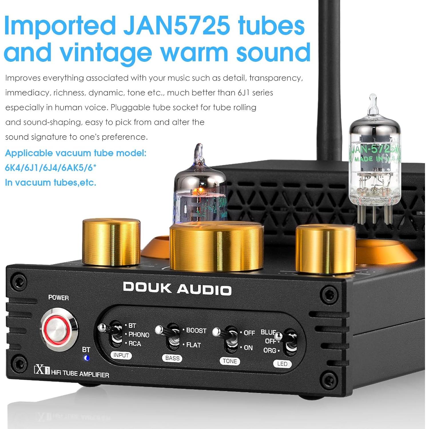 Amplificador de vacío Douk Audio X1 320W Bluetooth HiFi