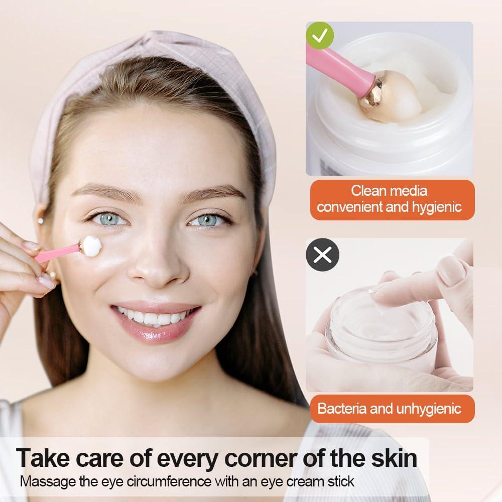 Rodillo Facial 3D ORCLEENA Masajeador Oro Rosa Antienvejecimiento