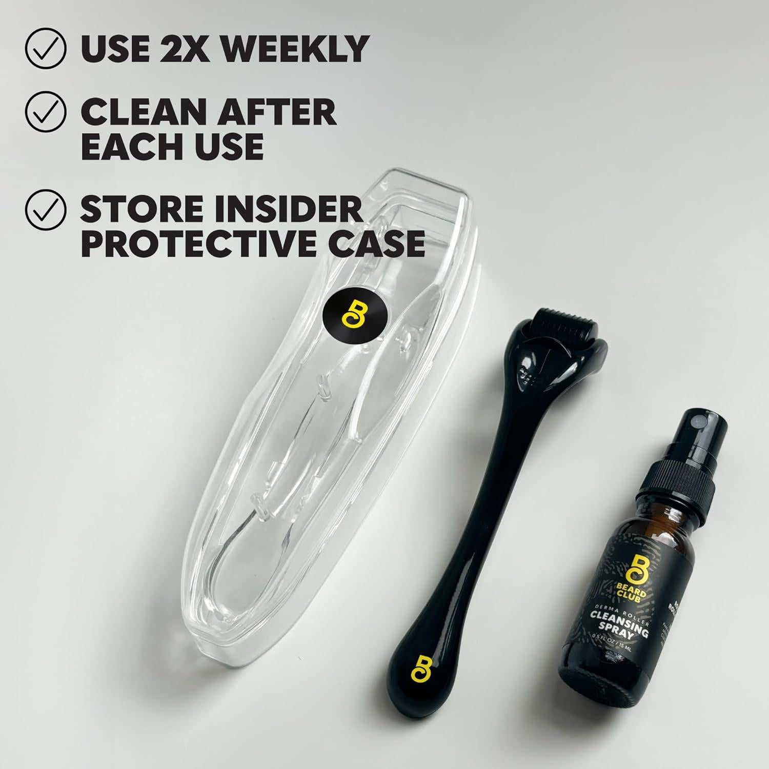 Rodillo Derma The Beard Club 540 Agujas Titanio 4.7cm