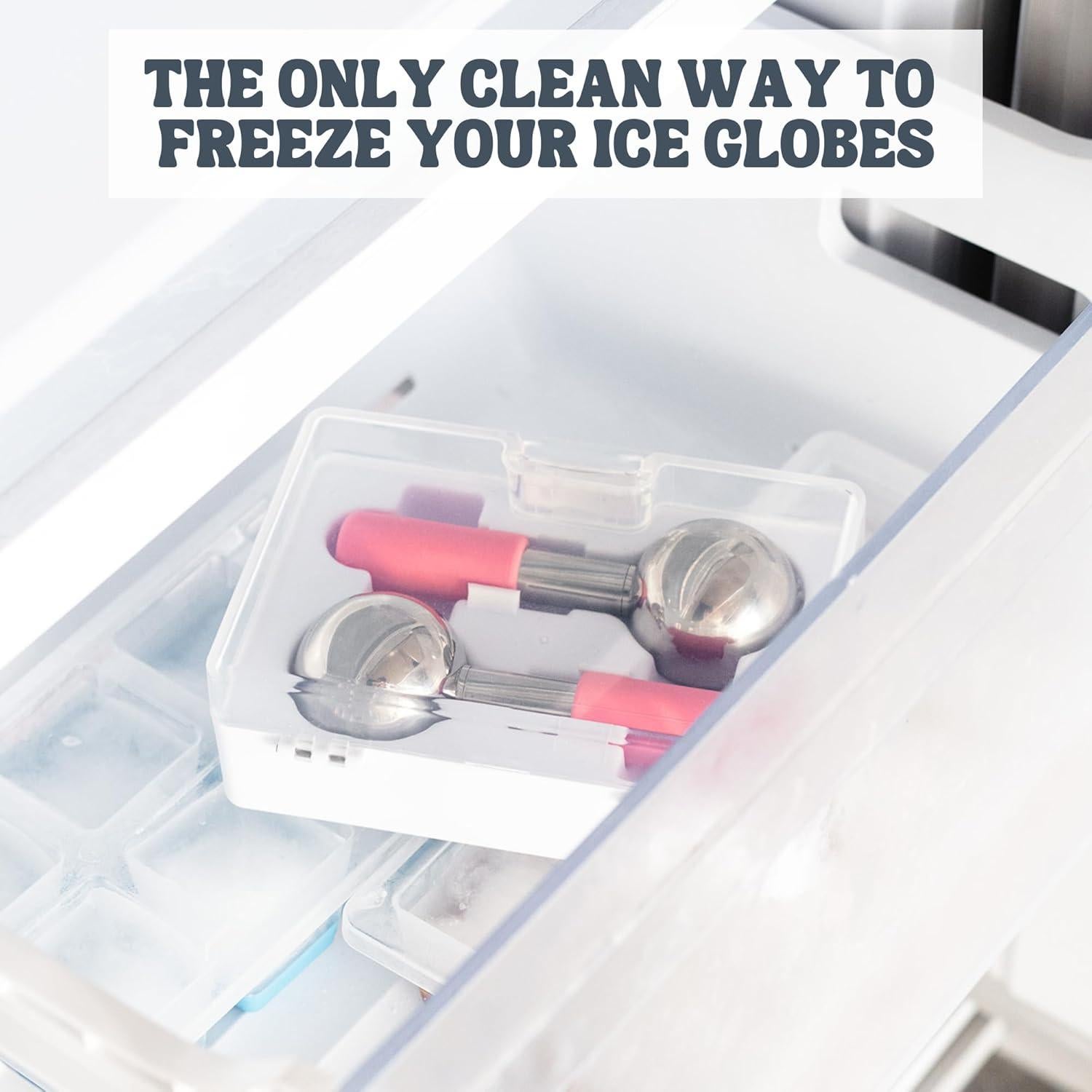 Esferas de Hielo Eli con Amor - Rodillo Facial 2X - Blanco