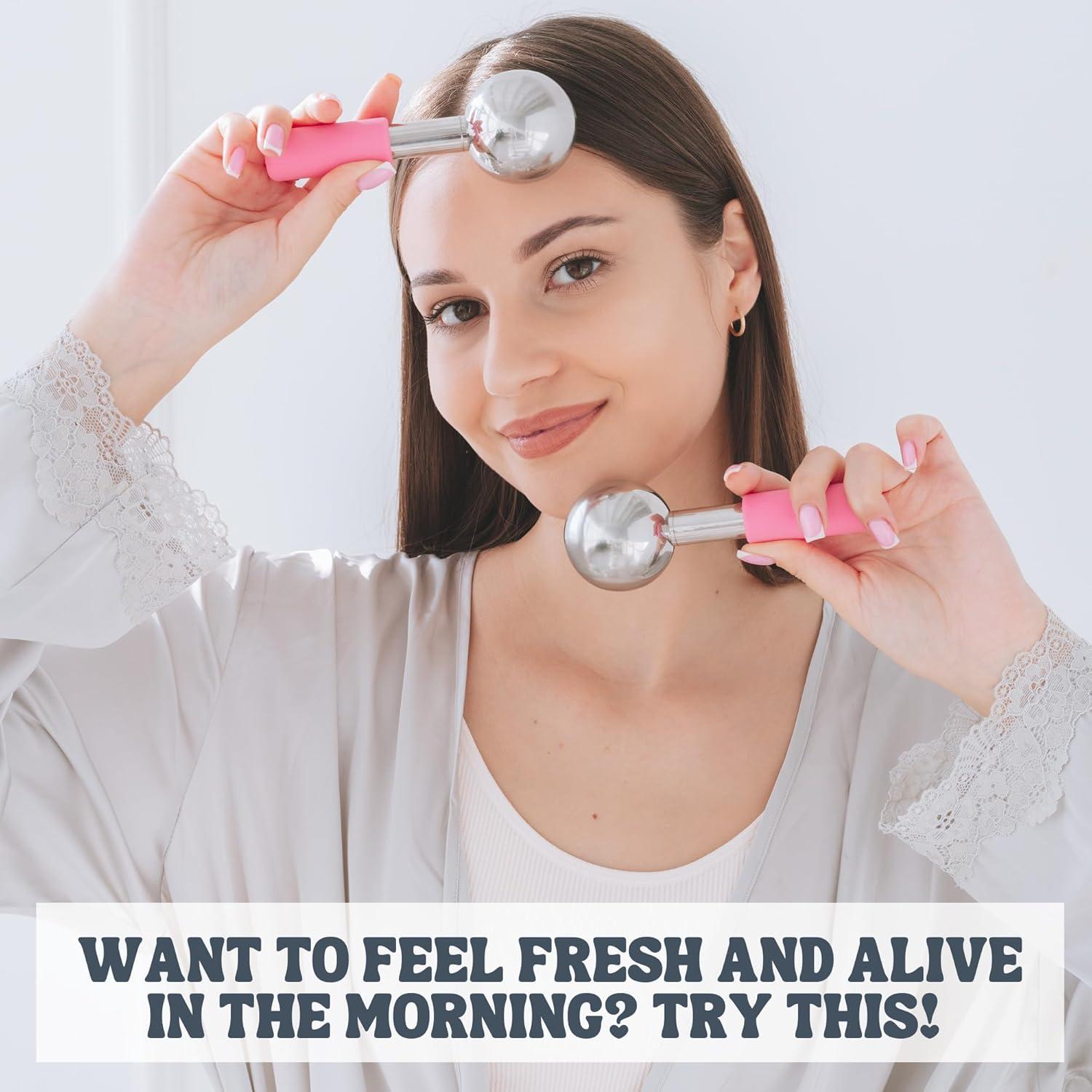 Esferas de Hielo Eli con Amor - Rodillo Facial 2X - Blanco