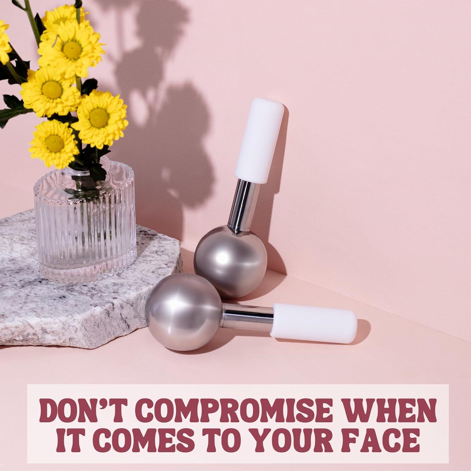 Esferas de Hielo Eli con Amor - Rodillo Facial 2X - Blanco