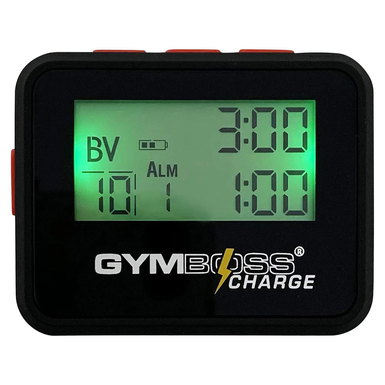 Temporizador de Intervalos Gymboss Charge - Negro/Rojo
