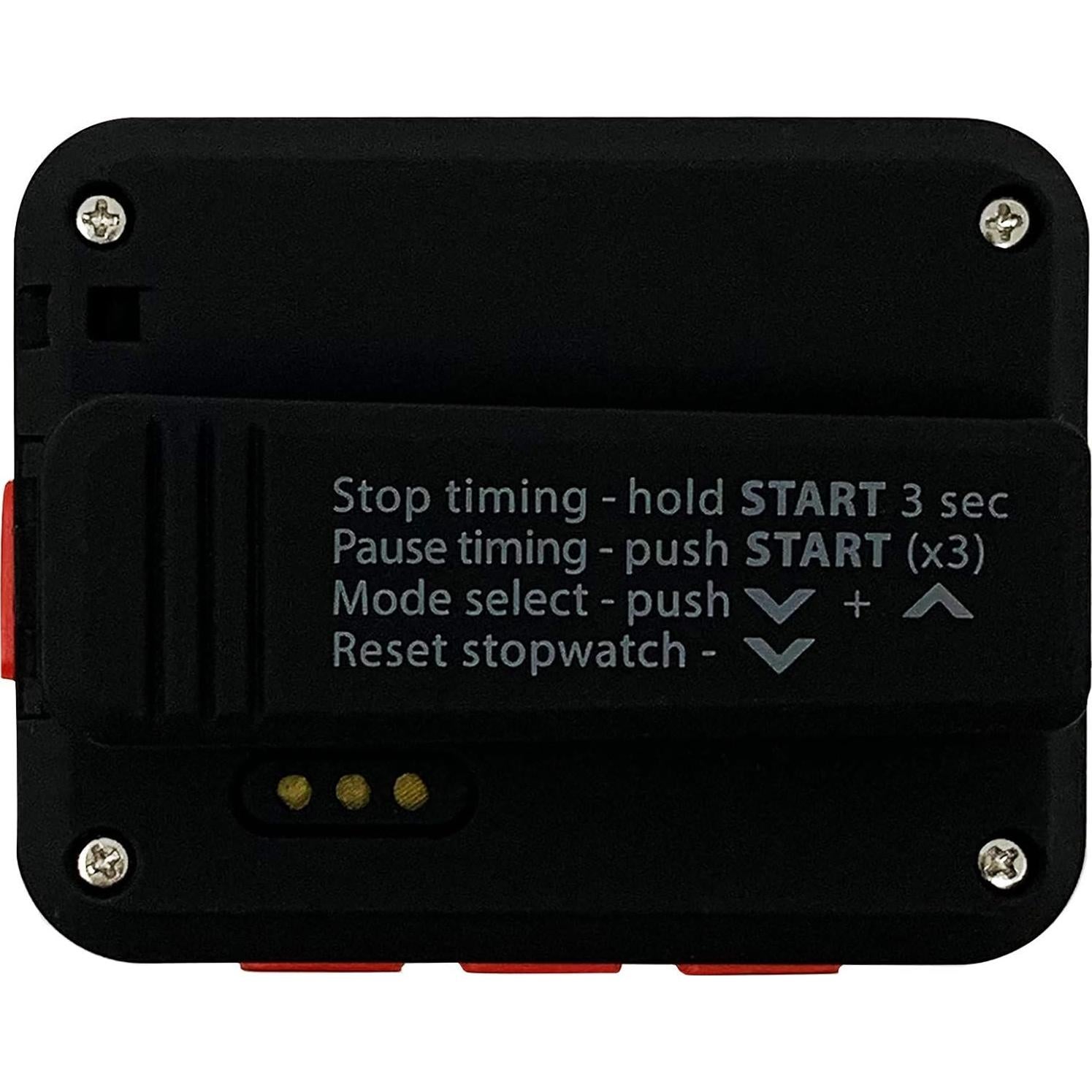 Temporizador de Intervalos Gymboss Charge - Negro/Rojo