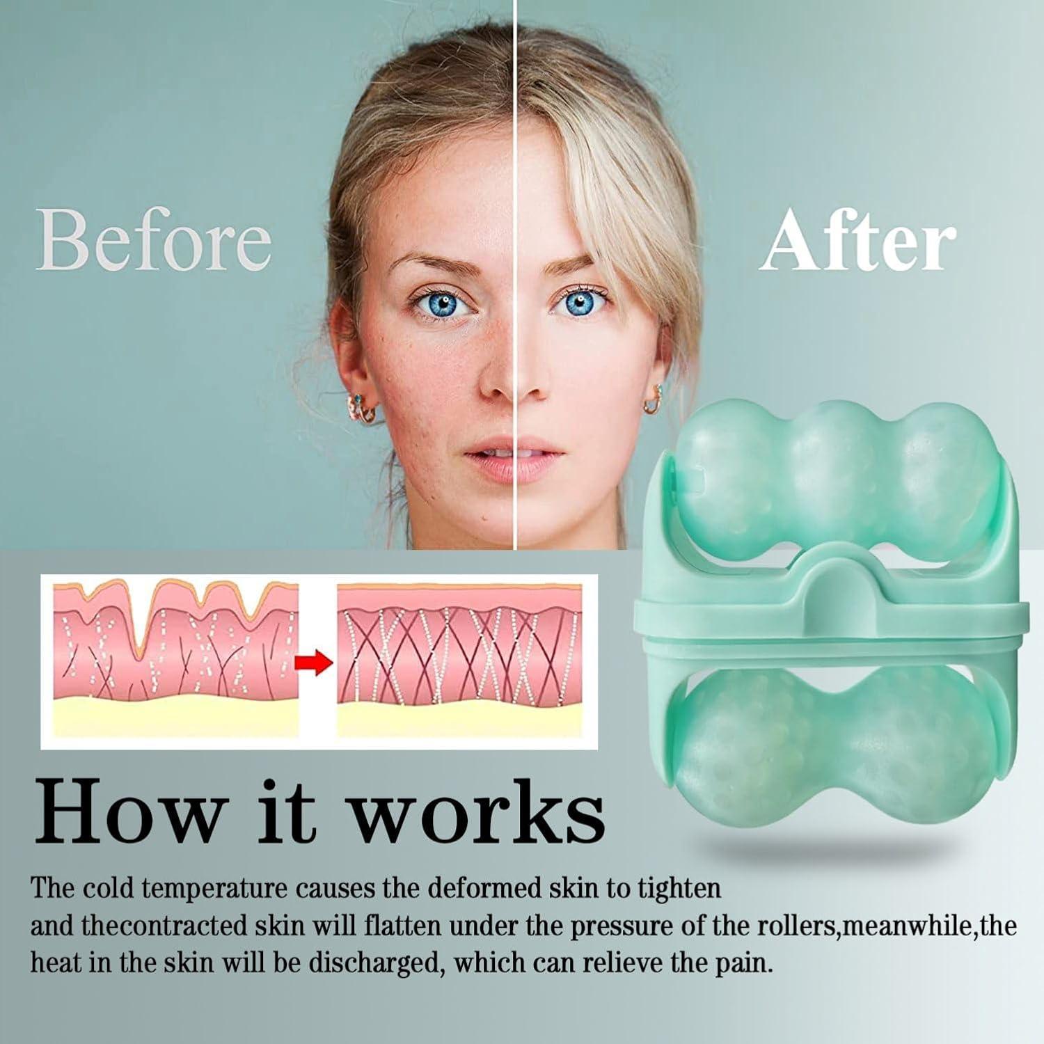 Rodillo de Hielo Favolosa 2-en-1 Facial y Ocular Verde