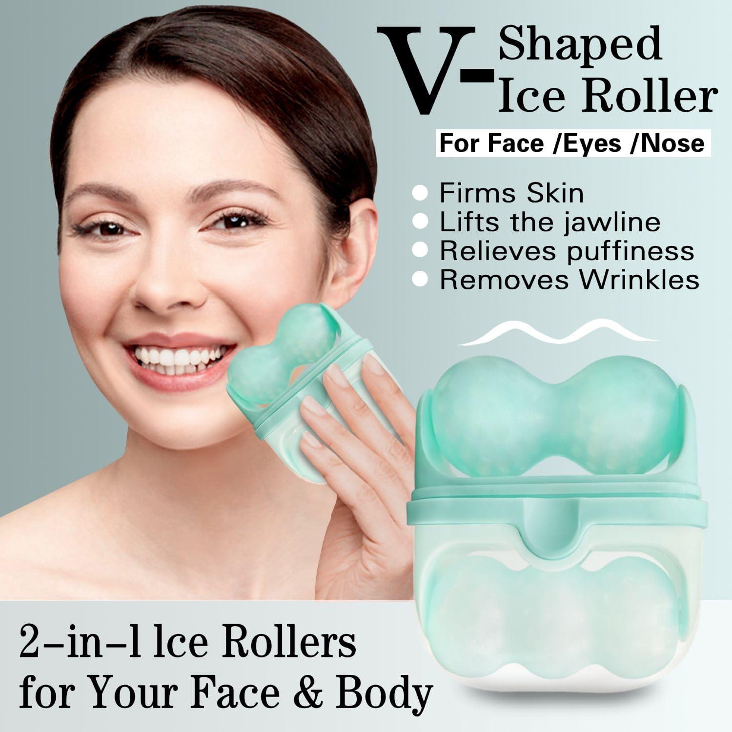 Rodillo de Hielo Favolosa 2-en-1 Facial y Ocular Verde