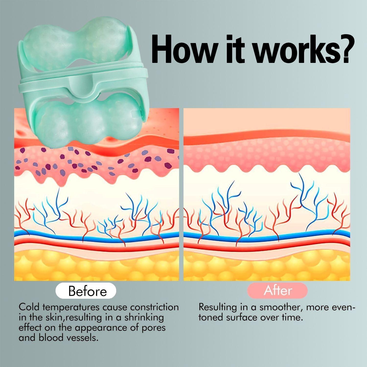 Rodillo de Hielo Favolosa 2-en-1 Facial y Ocular Verde