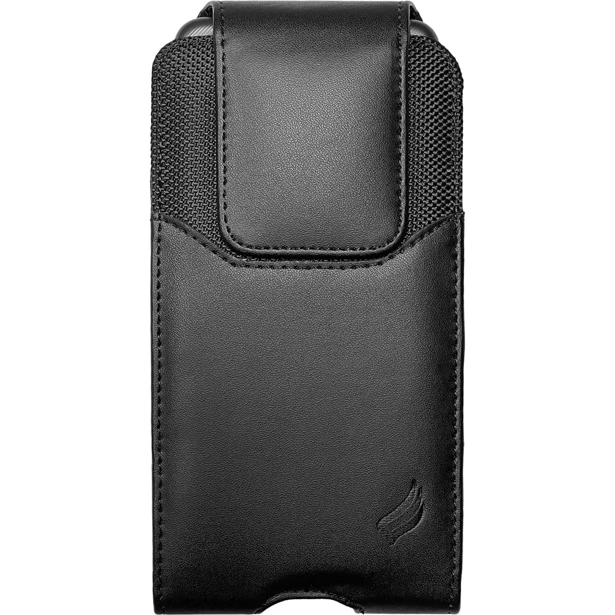 Funda de Cuero Eaglecell para iPhone y Samsung Negra