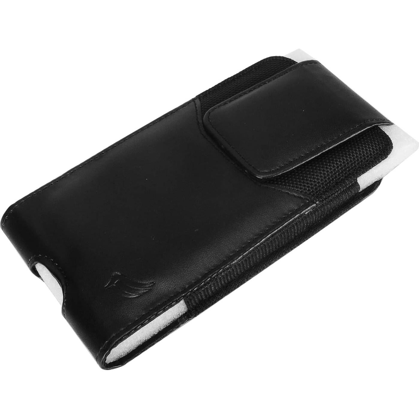 Funda de Cuero Eaglecell para iPhone y Samsung Negra