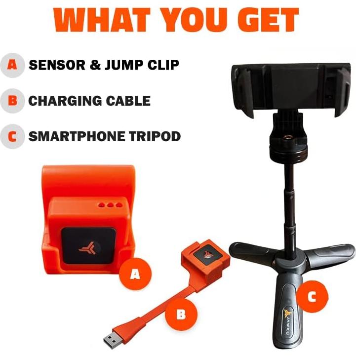 Jawku JUMP - Sensor de Salto Vertical y Clip Portátil