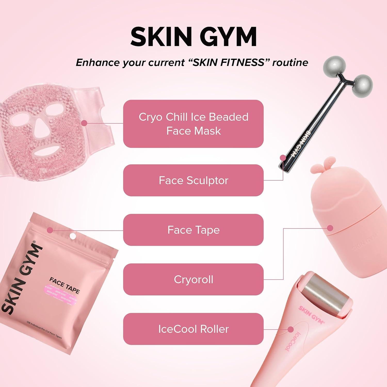 Rodillo de Hielo Skin Gym LP009 para la Cara 15x7cm