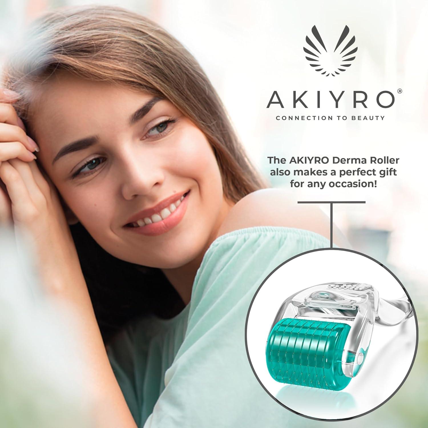 Derma Roller AKIYRO 0.30mm Titanio para Piel y Cabello
