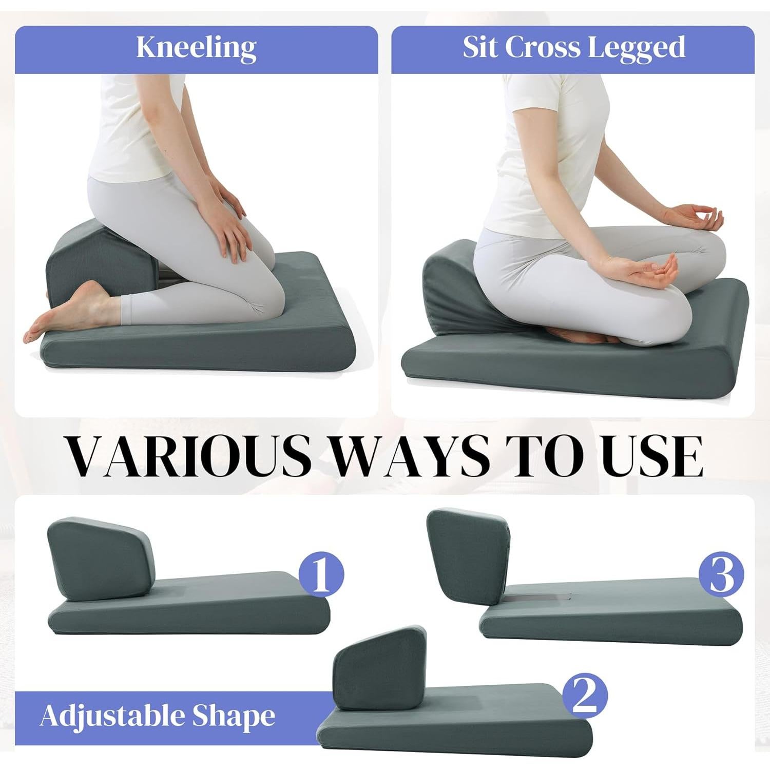 Cojín de Meditación Ajustable HOMBYS - Ergonomía y Comodidad