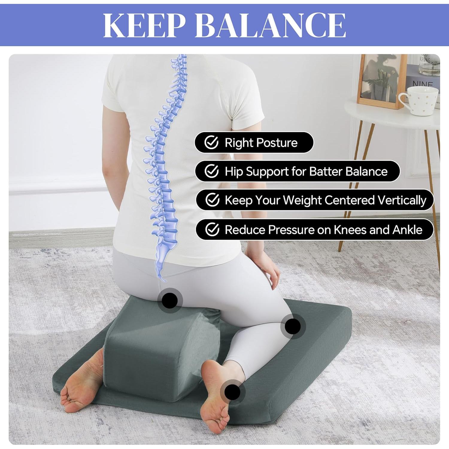 Cojín de Meditación Ajustable HOMBYS - Ergonomía y Comodidad