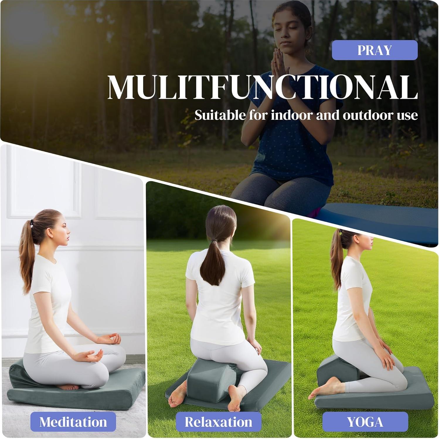 Cojín de Meditación Ajustable HOMBYS - Ergonomía y Comodidad