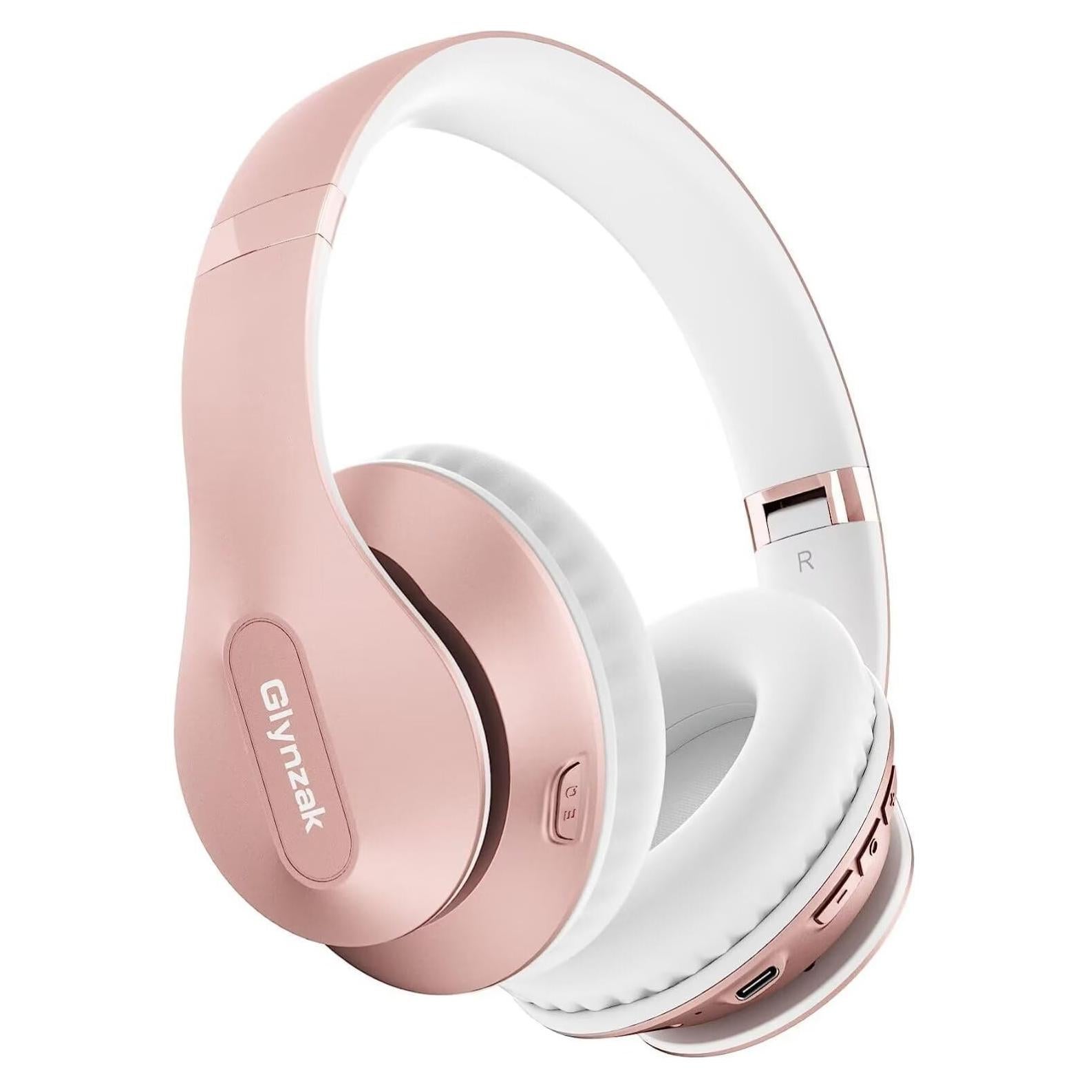 Auriculares Inalámbricos Glynzak WH207A Bluetooth 65H Rosa