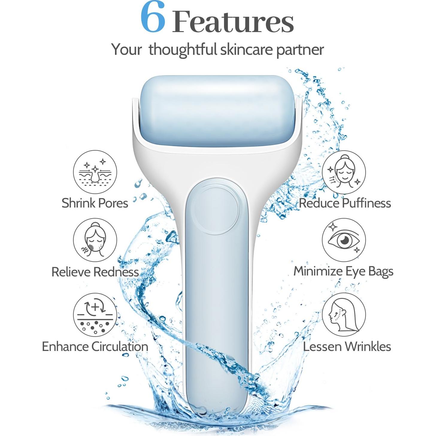 Rodillo de Hielo MORGLES Facial Premium para Hinchazón y Ojeras