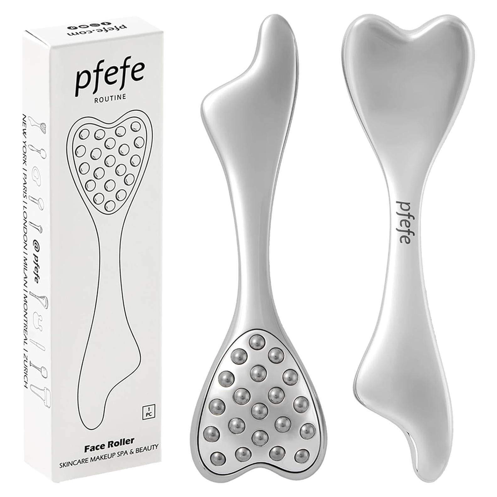 Rodillo Facial PFEFE Delfín 3-en-1 para Cuidado de Piel