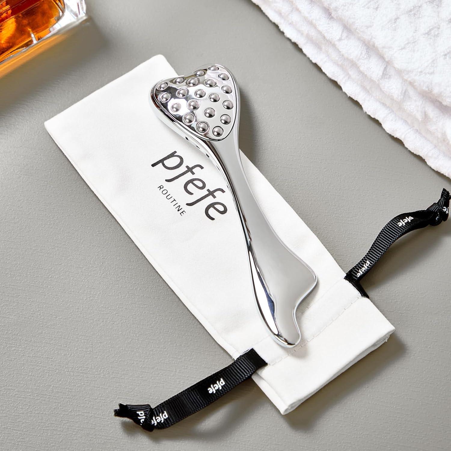 Rodillo Facial PFEFE Delfín 3-en-1 para Cuidado de Piel