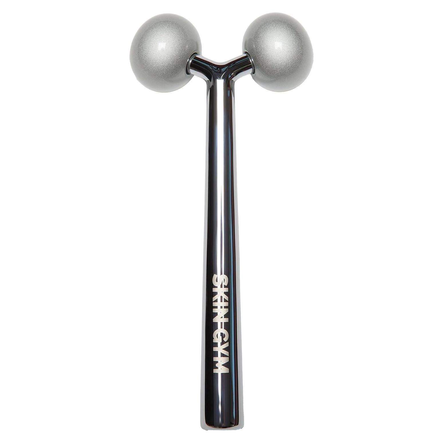 Rodillo Facial SKIN GYM, Masajeador Acero Inoxidable 13.7cm