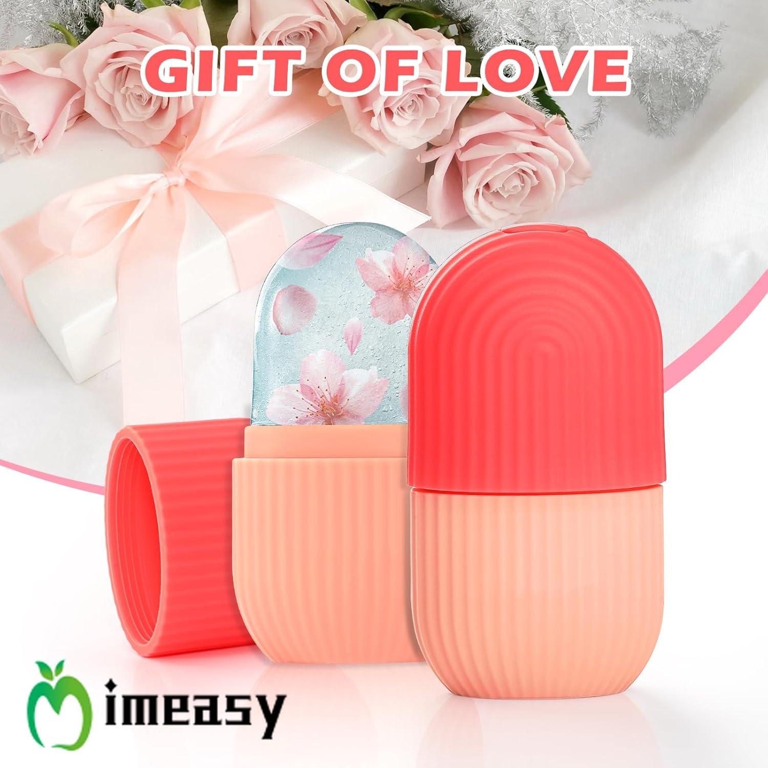 Rodillo de Hielo Facial IMEASY Rojo para Cuidado de Piel