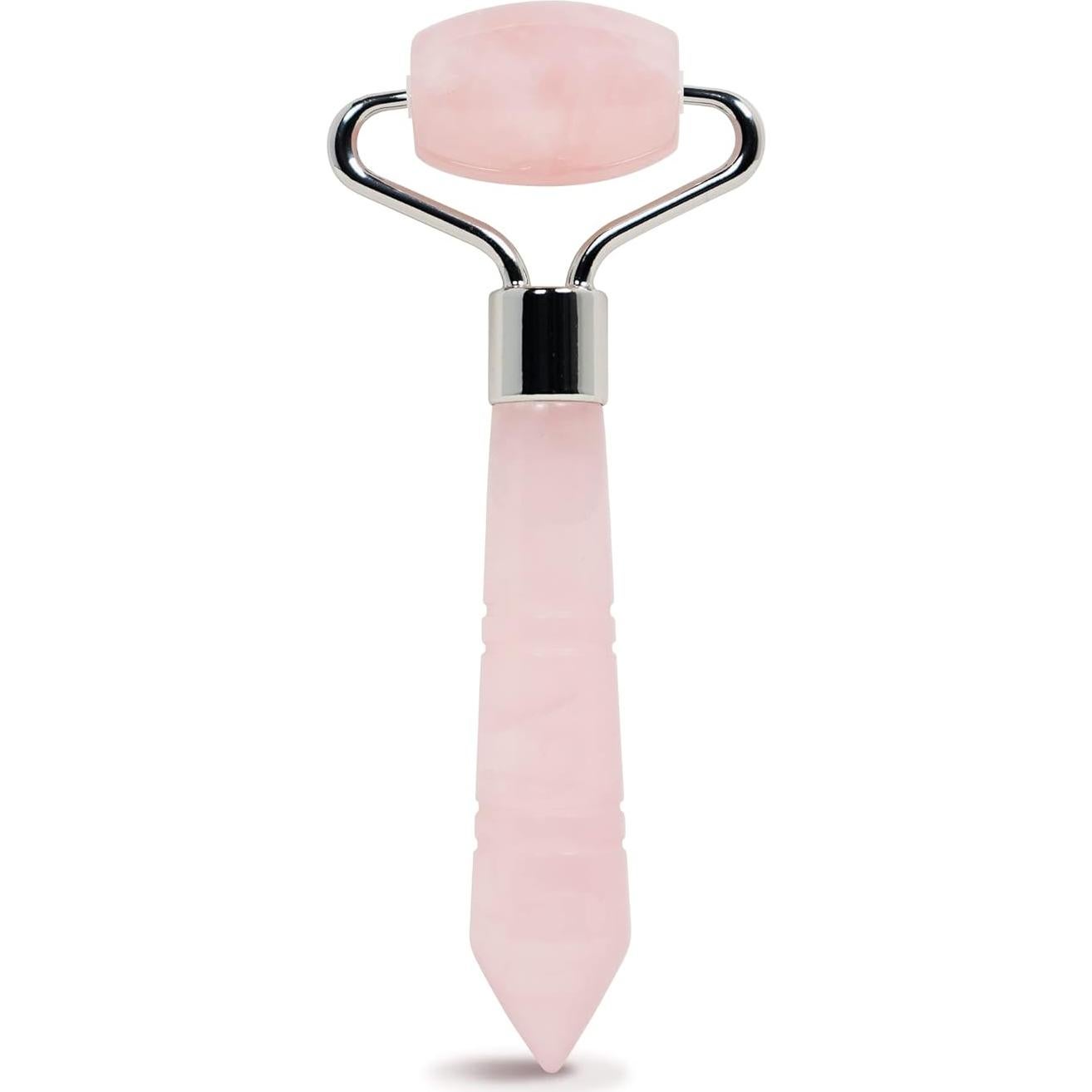 Rodillo Facial Mini de Cuarzo Rosa Plum Beauty - Antienvejecimiento