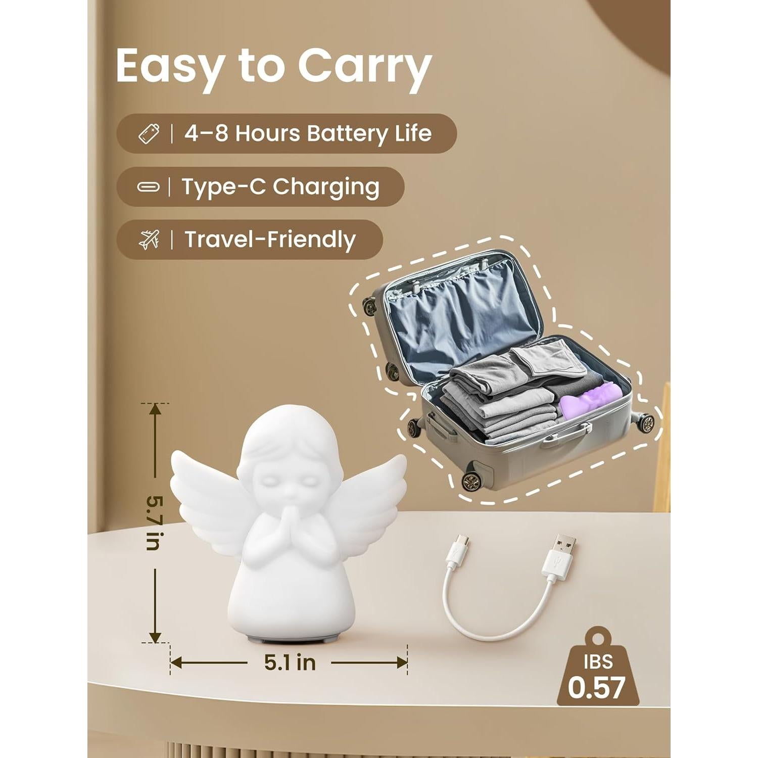 ZonLi Luz de Respiración Guiada - Meditación y Alivio de Ansiedad